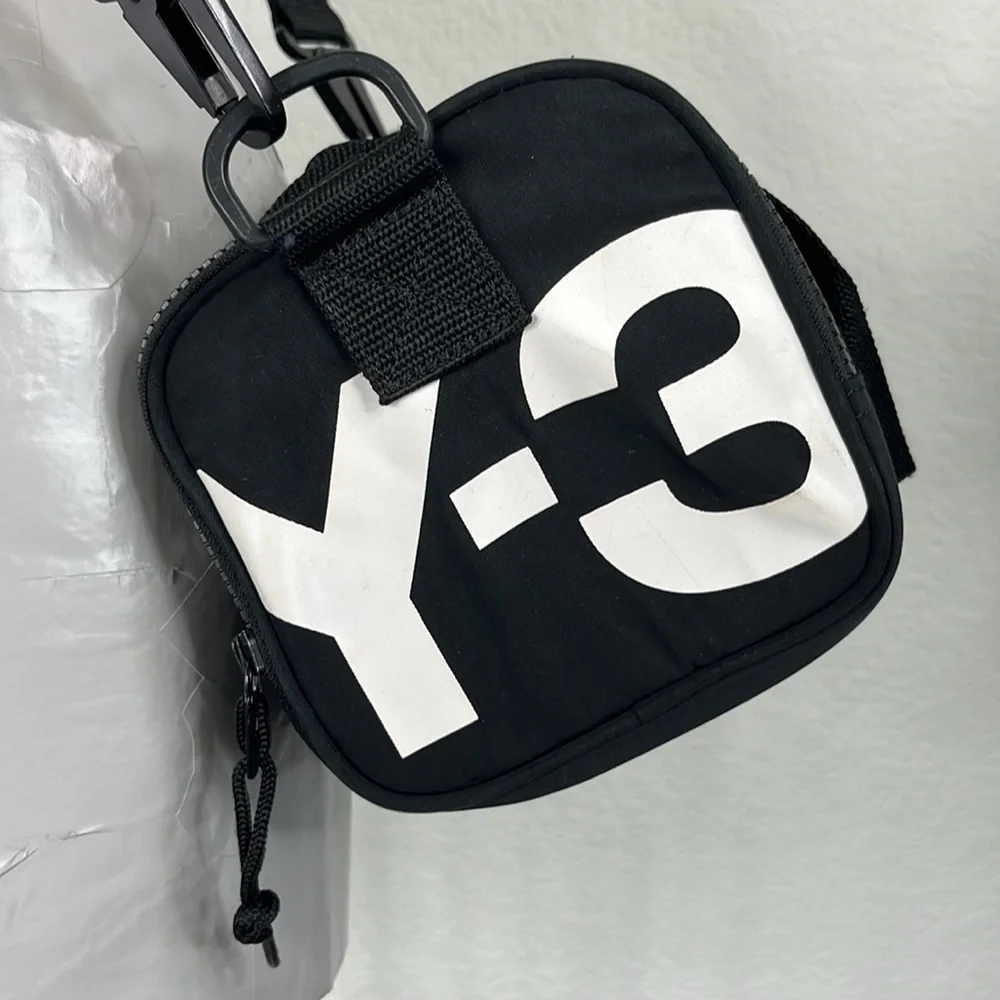 Y-3 Yohji Yamamoto Crossbody Mini Duffel Adidas Black Nylon Shoulder Bag